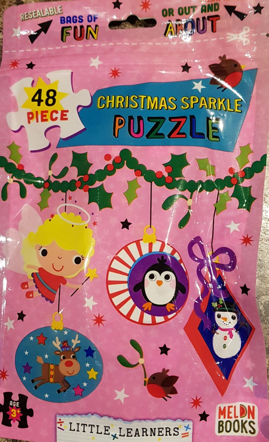 Christmas Sparkle Puzzle in Bag (48 pieces)