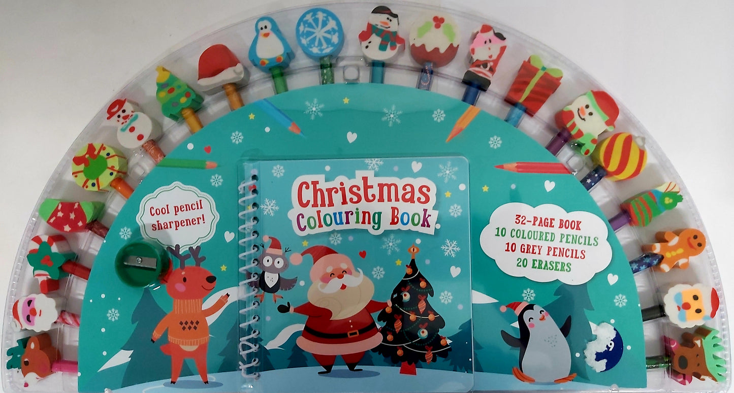 Christmas Colouring Book + Pencils