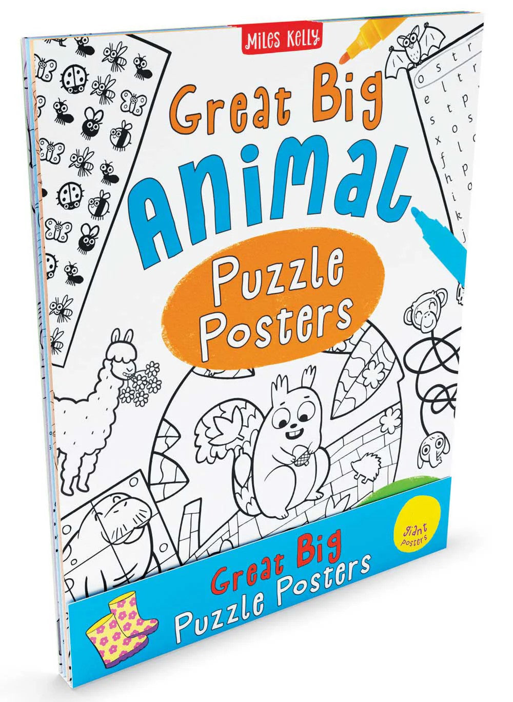 Great Big  Puzzle Posters x 4 - Animal, Holiday, Rainy Day, Magical