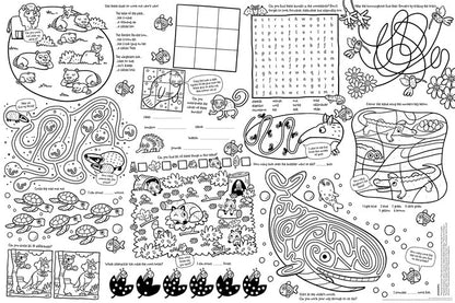 Great Big  Puzzle Posters x 4 - Animal, Holiday, Rainy Day, Magical