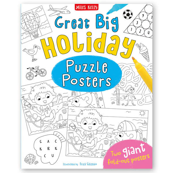 Great Big  Puzzle Posters x 4 - Animal, Holiday, Rainy Day, Magical