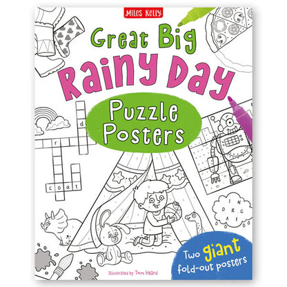 Great Big  Puzzle Posters x 4 - Animal, Holiday, Rainy Day, Magical